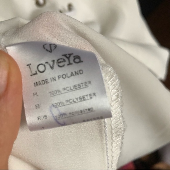 LOVE YA Women’s Long Sleeve White Blouse Size M - Picture 9 of 12